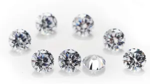 1000pcs 5A Round Machine Cut White Cubic Zirconia Stone Loose CZ Synthetic Gemstone for Jewelry Making