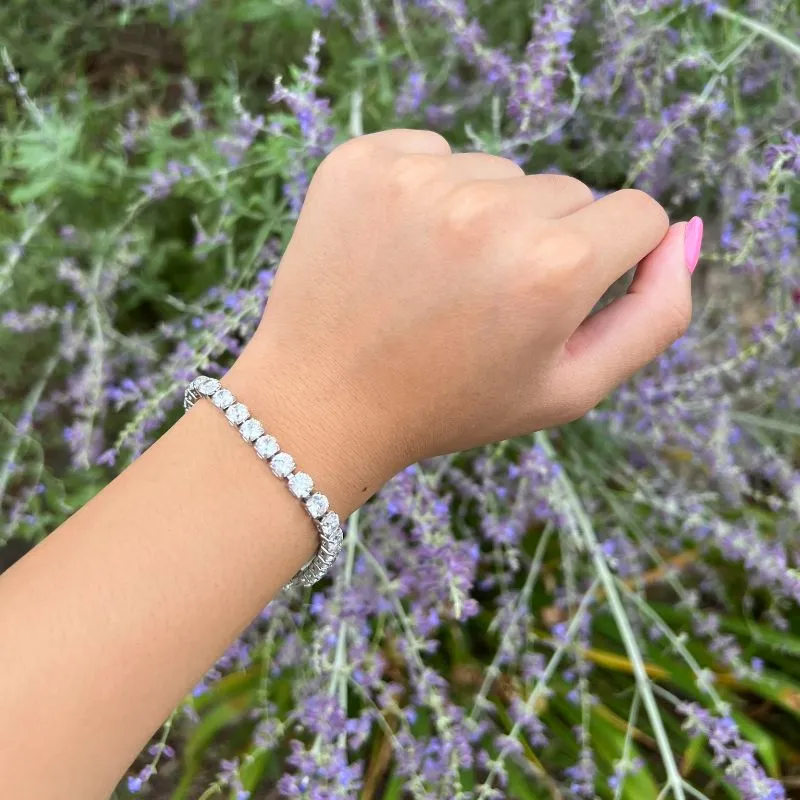 10ct Total Weight Round Diamond Tennis Bracelet