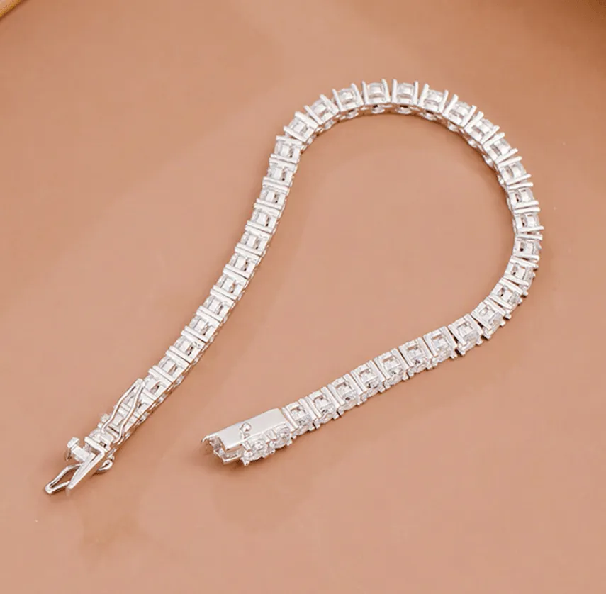 10ct Total Weight Round Diamond Tennis Bracelet