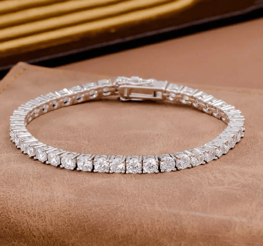 10ct Total Weight Round Diamond Tennis Bracelet
