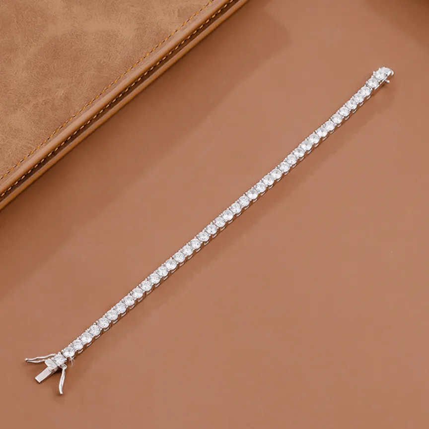 10ct Total Weight Round Diamond Tennis Bracelet