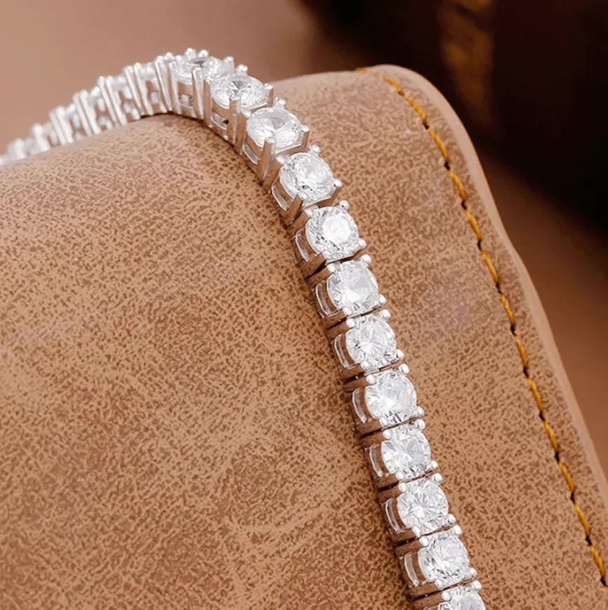 10ct Total Weight Round Diamond Tennis Bracelet