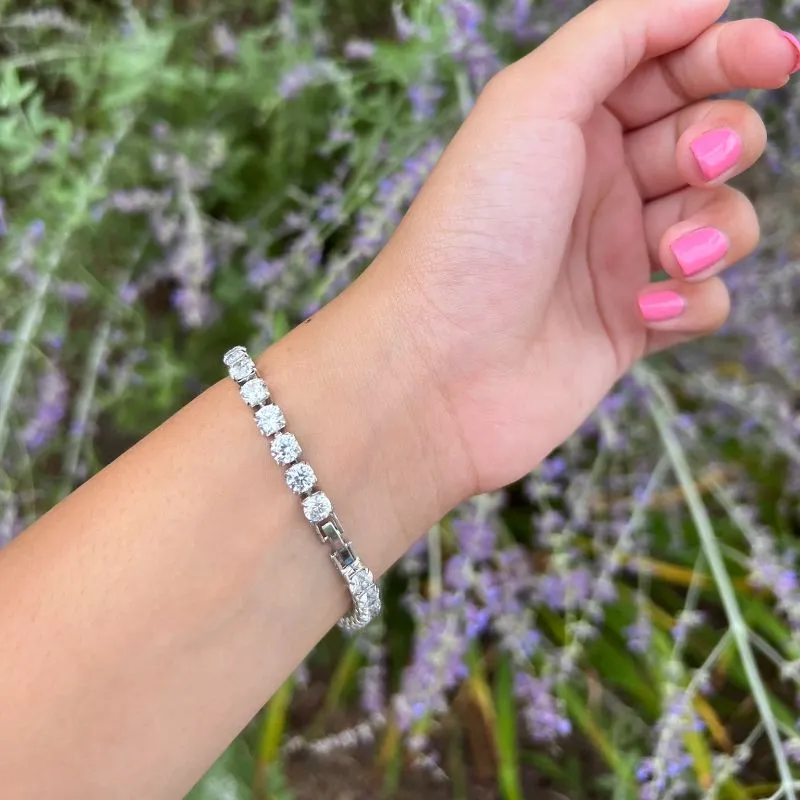 10ct Total Weight Round Diamond Tennis Bracelet