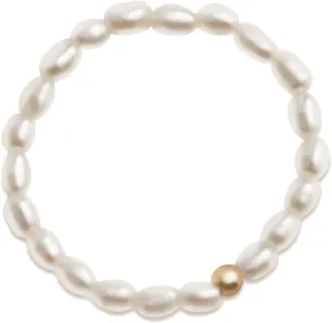 14K Gold Filled ring, dainty stackable handpicked premium 1.8-2mm cultured freshwater pearl ring women's