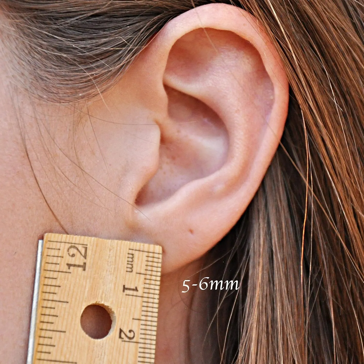 14mm 19 GA Solid Sterling Silver Upside Down Pull Through Cartilage Huggie Hoop Earring Lightweight Tiny Cuff Earrings for Women (14mm | 19 GA, 925 Sterling Silver | 3 Beads)