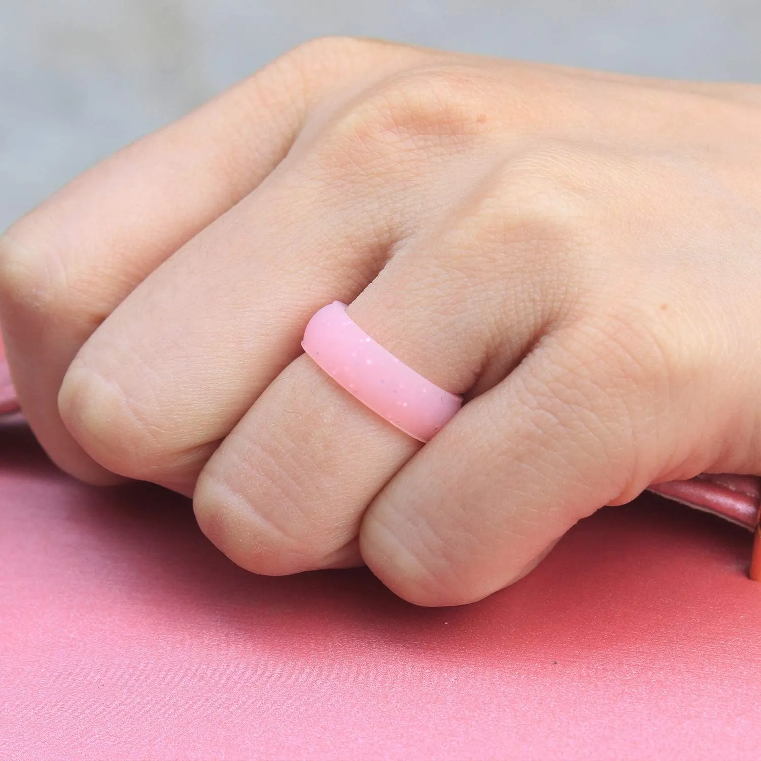 2 Ring Rubber Engagement Bands Dome Colorful Heart Ring Silicone Rings Custom Engraved Matching Rings His & Hers Wedding Band, Rubber Rings for Couples, Standard US Size 4 to 12
