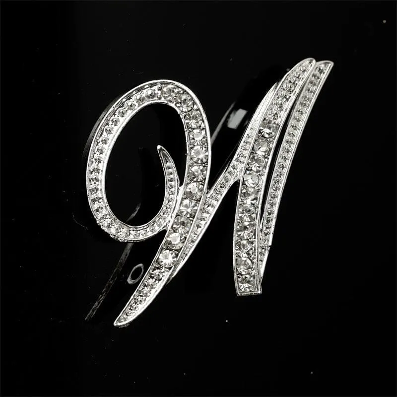 26 English Alphabet Brooches With Diamonds - Shine with Elegance 💎