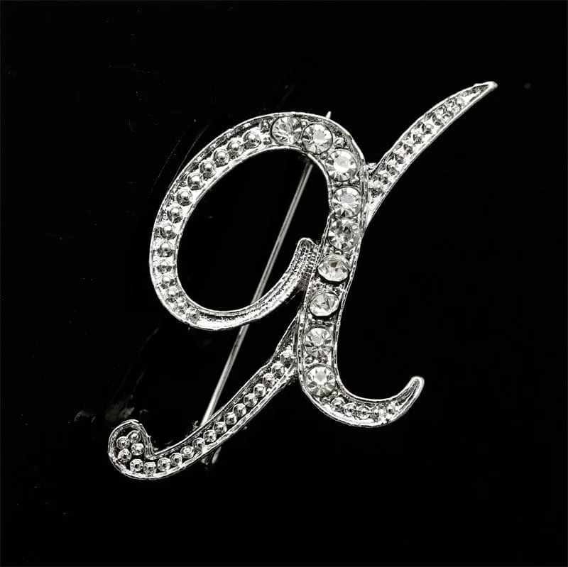 26 English Alphabet Brooches With Diamonds - Shine with Elegance 💎