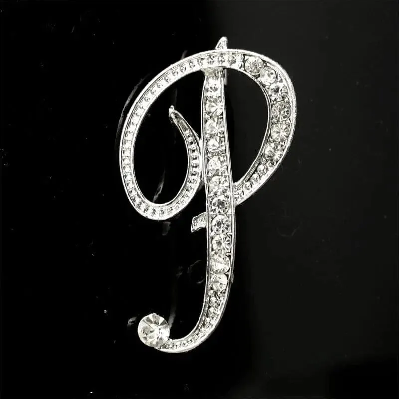 26 English Alphabet Brooches With Diamonds - Shine with Elegance 💎