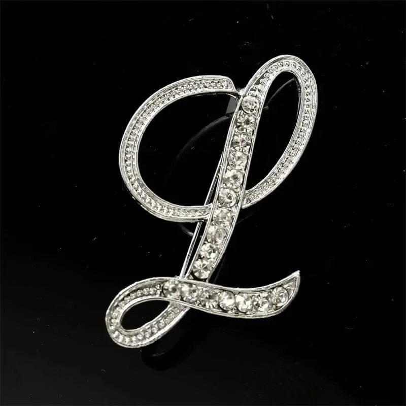 26 English Alphabet Brooches With Diamonds - Shine with Elegance 💎