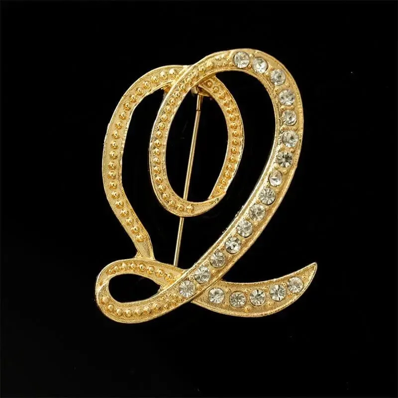 26 English Alphabet Brooches With Diamonds - Shine with Elegance 💎