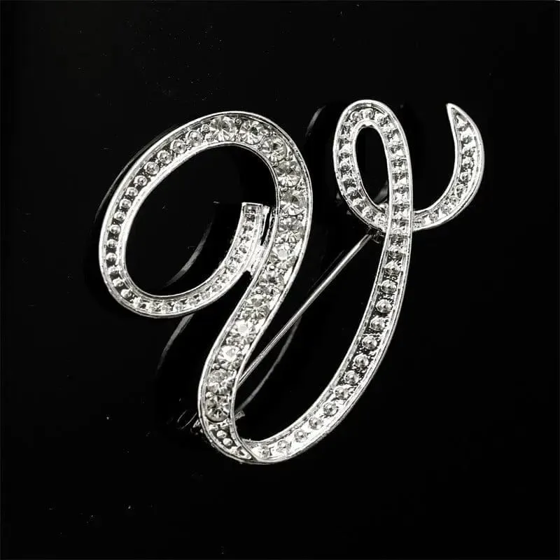 26 English Alphabet Brooches With Diamonds - Shine with Elegance 💎