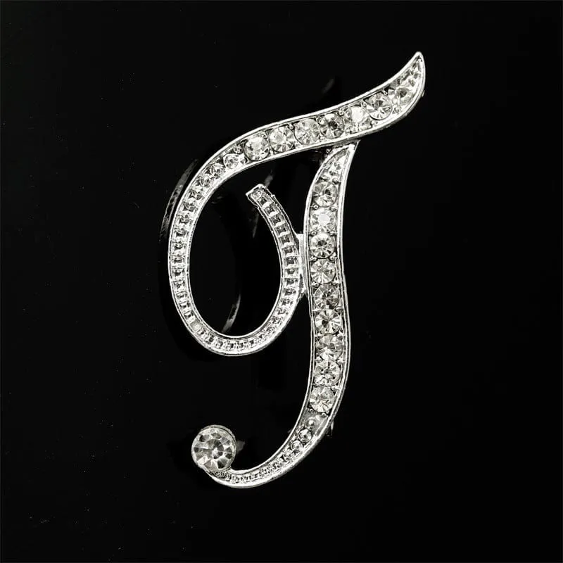 26 English Alphabet Brooches With Diamonds - Shine with Elegance 💎