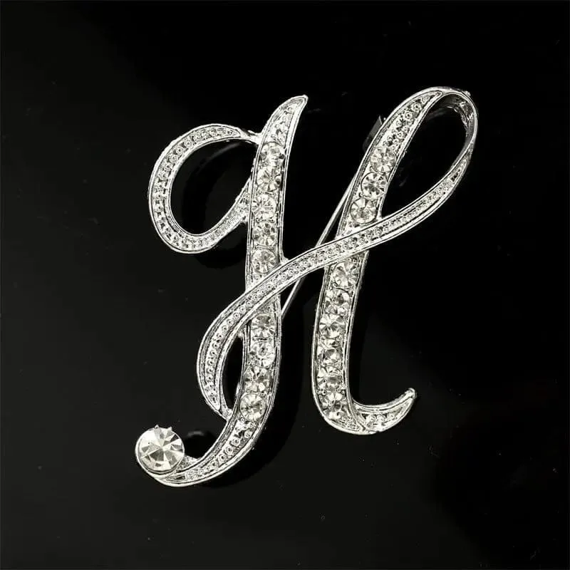 26 English Alphabet Brooches With Diamonds - Shine with Elegance 💎