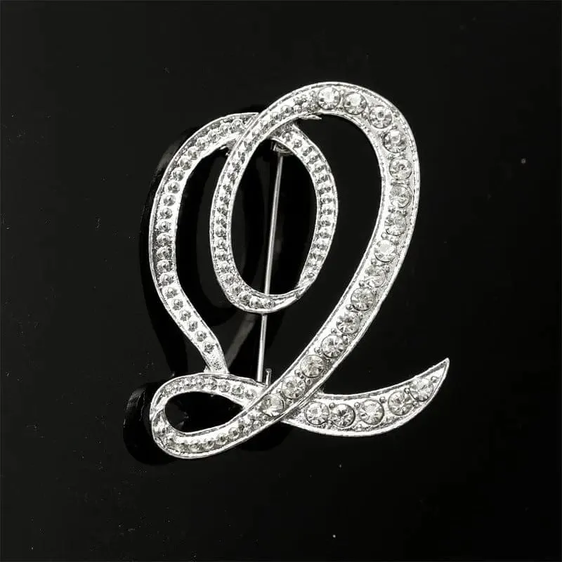 26 English Alphabet Brooches With Diamonds - Shine with Elegance 💎