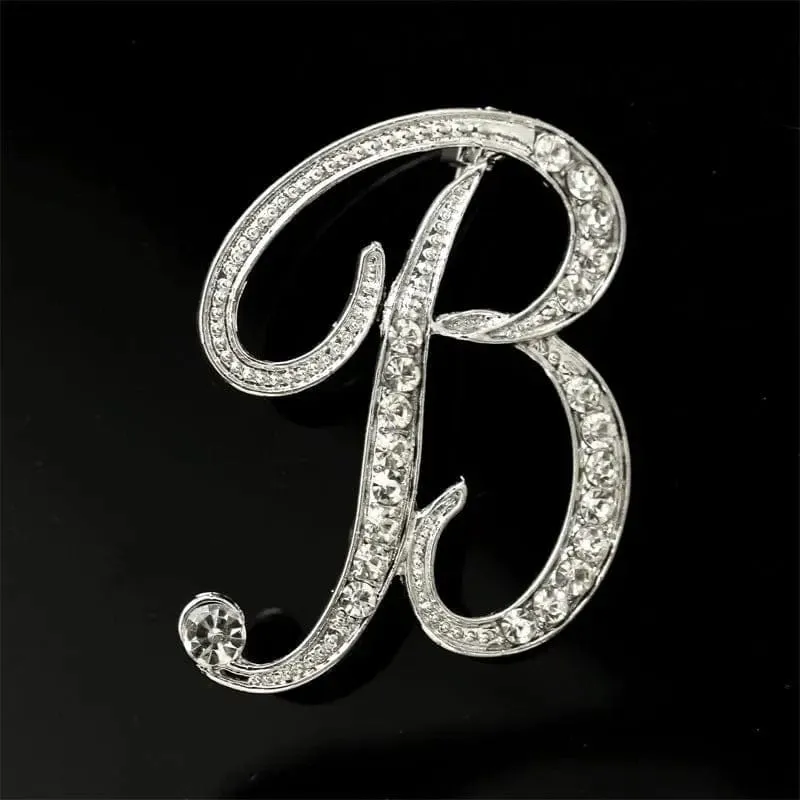 26 English Alphabet Brooches With Diamonds - Shine with Elegance 💎