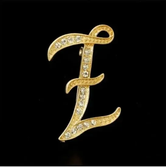 26 English Alphabet Brooches With Diamonds - Shine with Elegance 💎