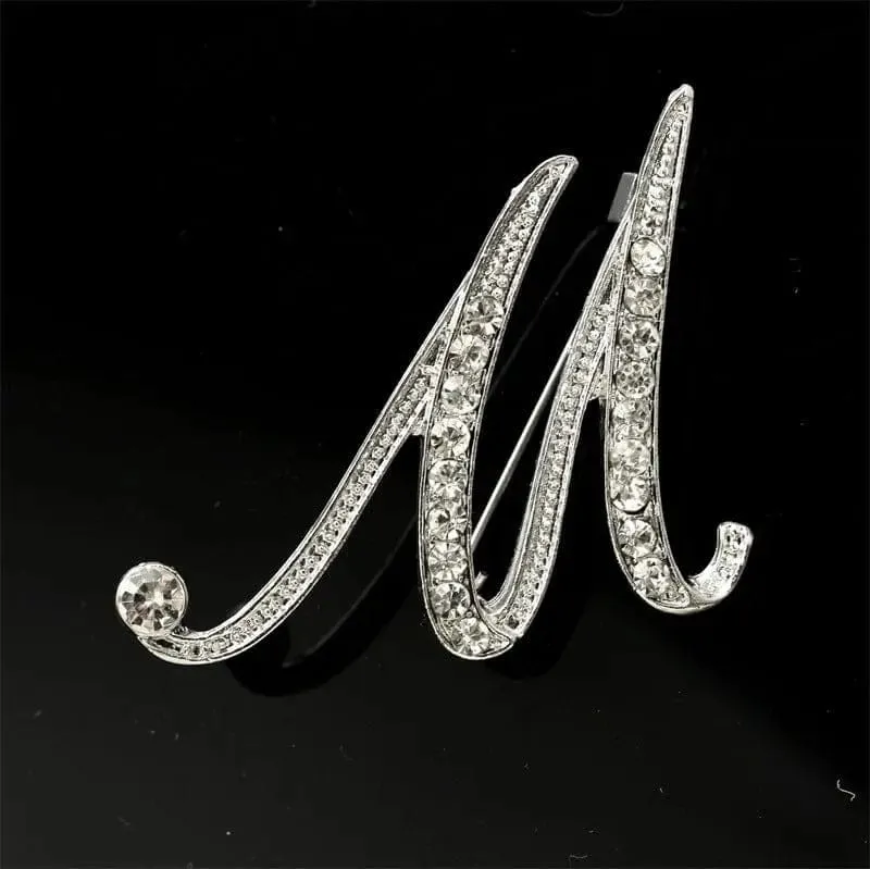 26 English Alphabet Brooches With Diamonds - Shine with Elegance 💎