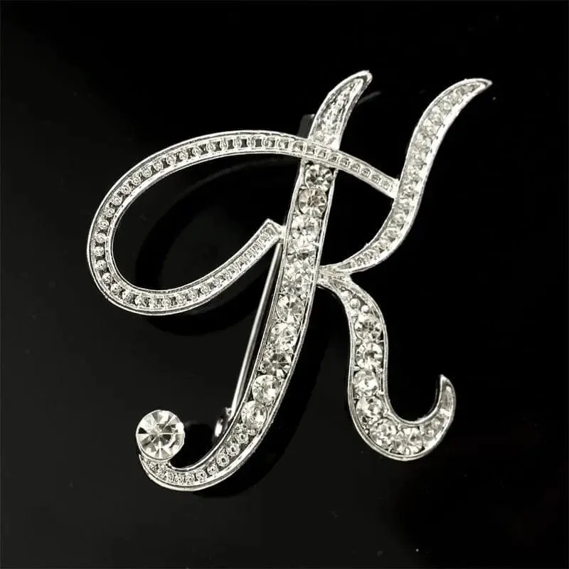26 English Alphabet Brooches With Diamonds - Shine with Elegance 💎