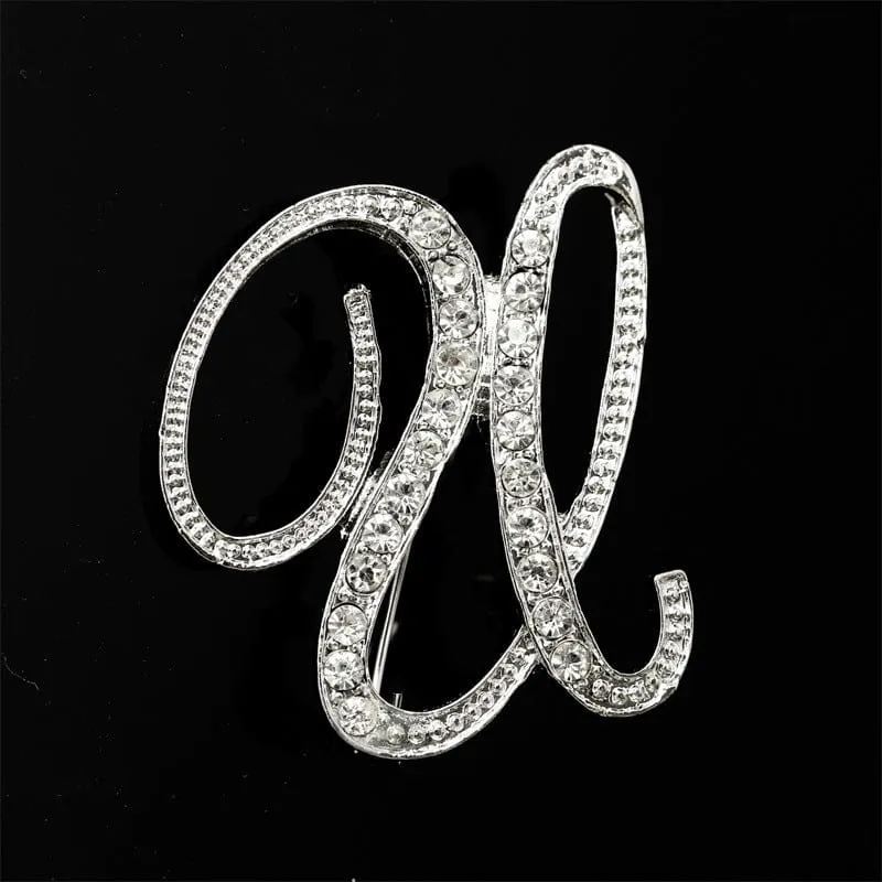 26 English Alphabet Brooches With Diamonds - Shine with Elegance 💎