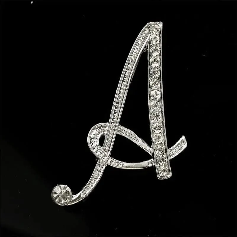 26 English Alphabet Brooches With Diamonds - Shine with Elegance 💎