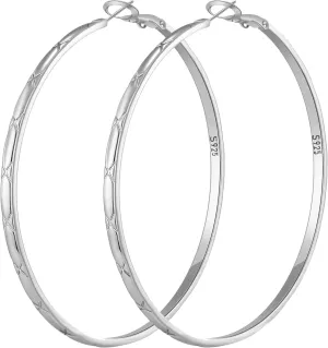 2mm Thin Gold Hoop Earrings For Women Large Gold Hoop Earrings 14K Real Gold Hoop Earrings Hypoallergenic Large Gold Hoops Lightweight Big Gold Hoops