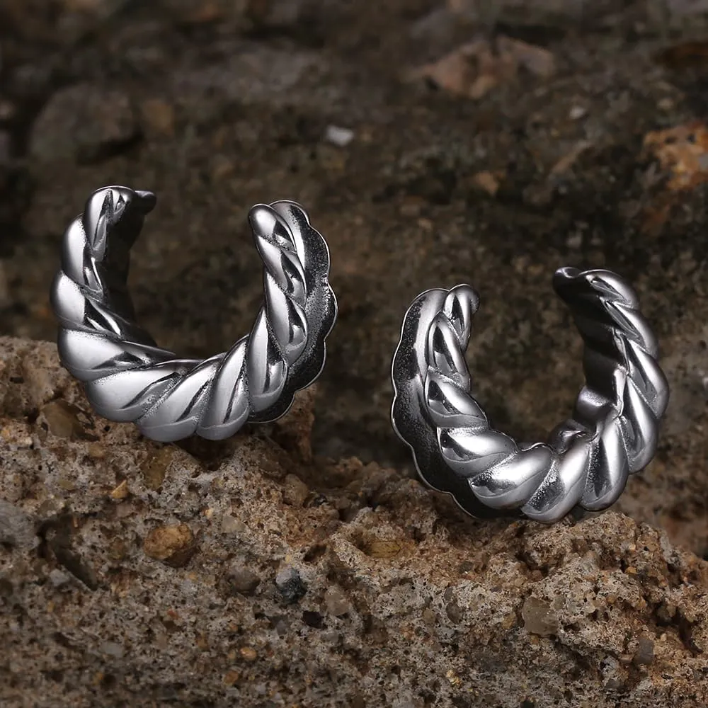 2PCS Classic Saddle Plugs Gauges Tunnels for Stretched Ears, Hypoallergenic 316 Stainless Steel Ear Plugs Tunels Gauuges 8mm-25mm (0G-1") Body Piercing Jewelry for Women Men