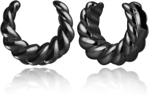 2PCS Classic Saddle Plugs Gauges Tunnels for Stretched Ears, Hypoallergenic 316 Stainless Steel Ear Plugs Tunels Gauuges 8mm-25mm (0G-1") Body Piercing Jewelry for Women Men
