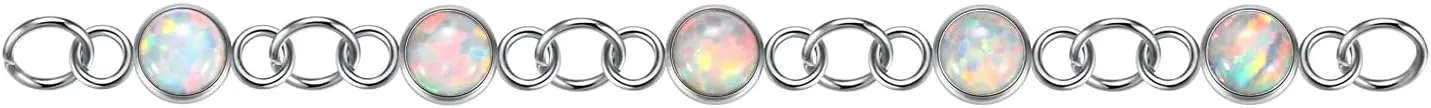 2pcs Nose Chain G23 Titanium Piercing Across Nose Piercing Jewelry Nostril Chain Bridge Conch Helix Facial Piercing Jewelry