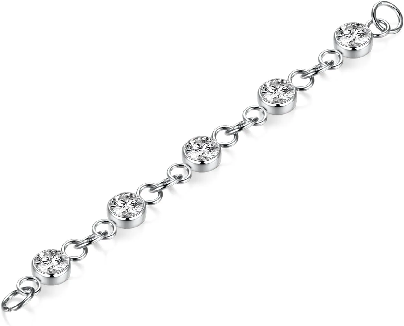 2pcs Nose Chain G23 Titanium Piercing Across Nose Piercing Jewelry Nostril Chain Bridge Conch Helix Facial Piercing Jewelry