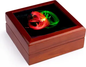 3dRose Glow Sticks Shot With a Long Exposure in the Yukon Night 4, Jewelry Box jb-14594-1