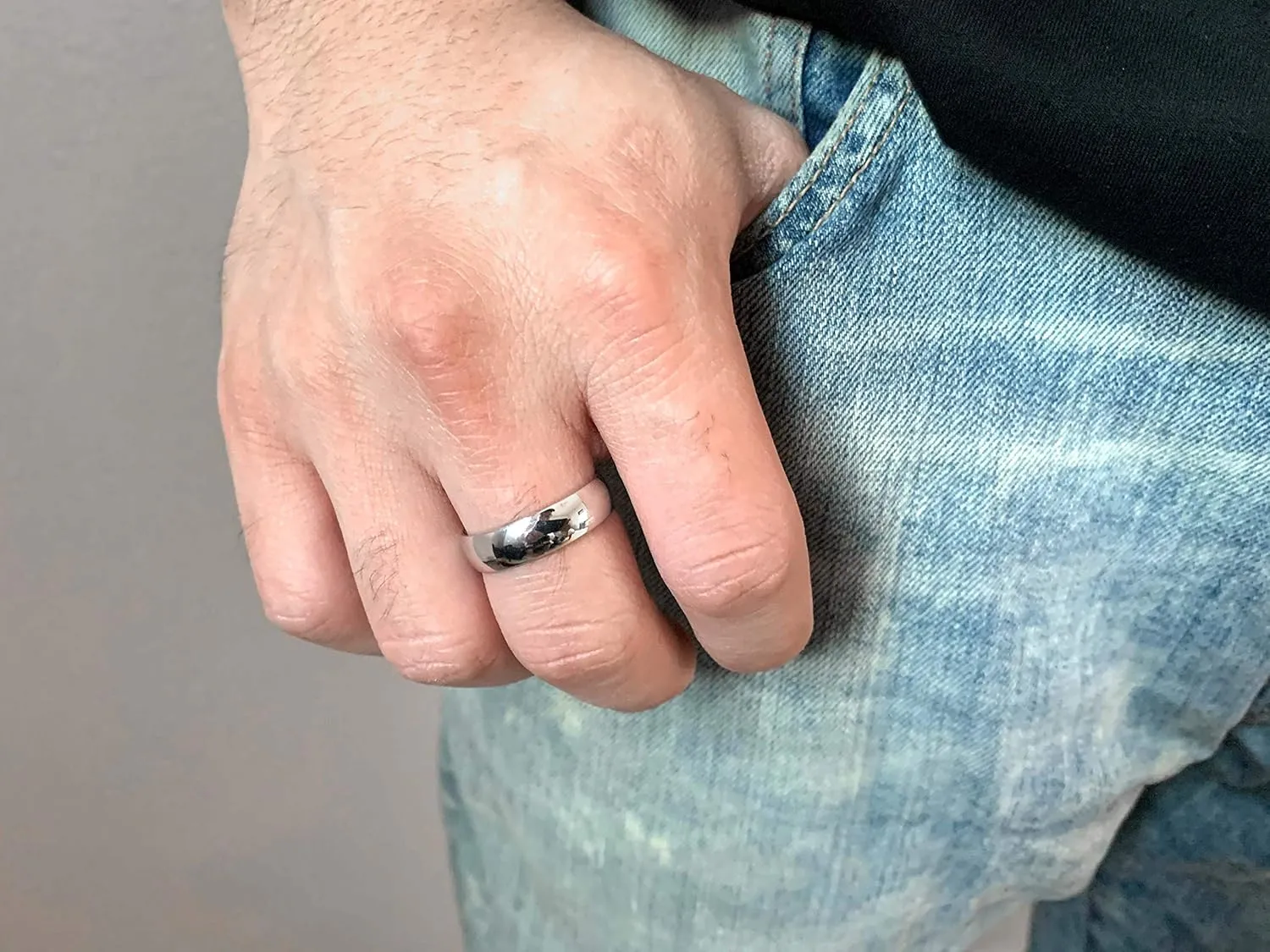 3mm Stainless Steel 316L Classic Plain Wedding Band Ring | High Polished | Personalize Engravings