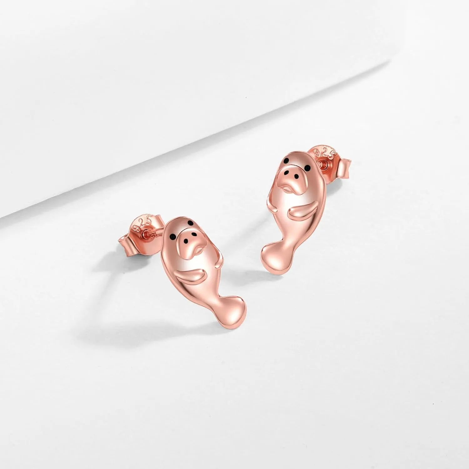 925 Sterling Silver Adorable Animal Stud Earrings for Women Hypoallergenic Cute Puppy Fox Koala Kitten Guinea Pig Highland Cow Ear Studs for Granddaughter Animal Earring Studs Jewelry Gifts for Daughter