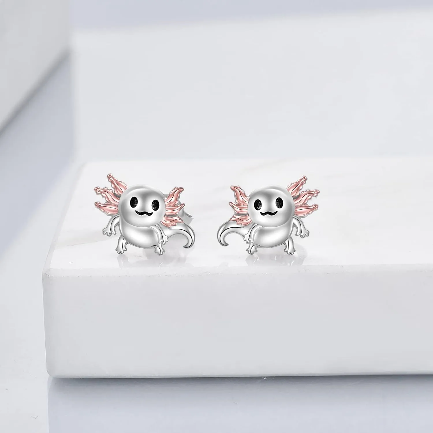 925 Sterling Silver Animal Studs Earrings Cute Red Panda/Highland Cow/Axolotl/Eagle/Zebra/Strawberry Cow/Manatee Studs Jewelry Birthday Gifts for Women