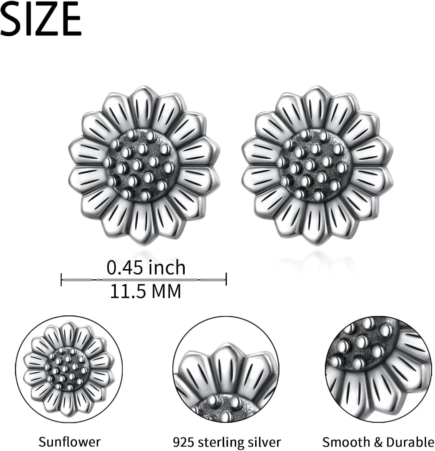 925 Sterling Silver Dinosaurs/Lion/Cherry Blossom/Camellia Earrings Cubic Zircon Flower Animals Earring For Women Cute Decoration Hypoallergenic Jewelry Birthday Valentine's Day Christmas