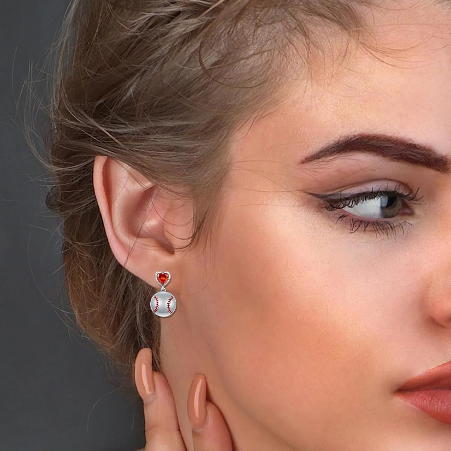 925 Sterling Silver Volleyball Stud Earrings for Women Hypoallergenic Volleyball Baseball Football Ear Studs Sports Earrings Studs for Volleyball Lover Volleyball Jewelry Gift