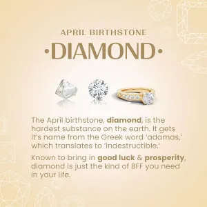 Angara Lab Grown Diagonal Two Stone Diamond Wedding Ring with Ridged-Edge in 14K Solid Gold/Platinum | April Birthstone, Birthday, Engagement, Anniversary, Wedding Jewelry Gift for Women
