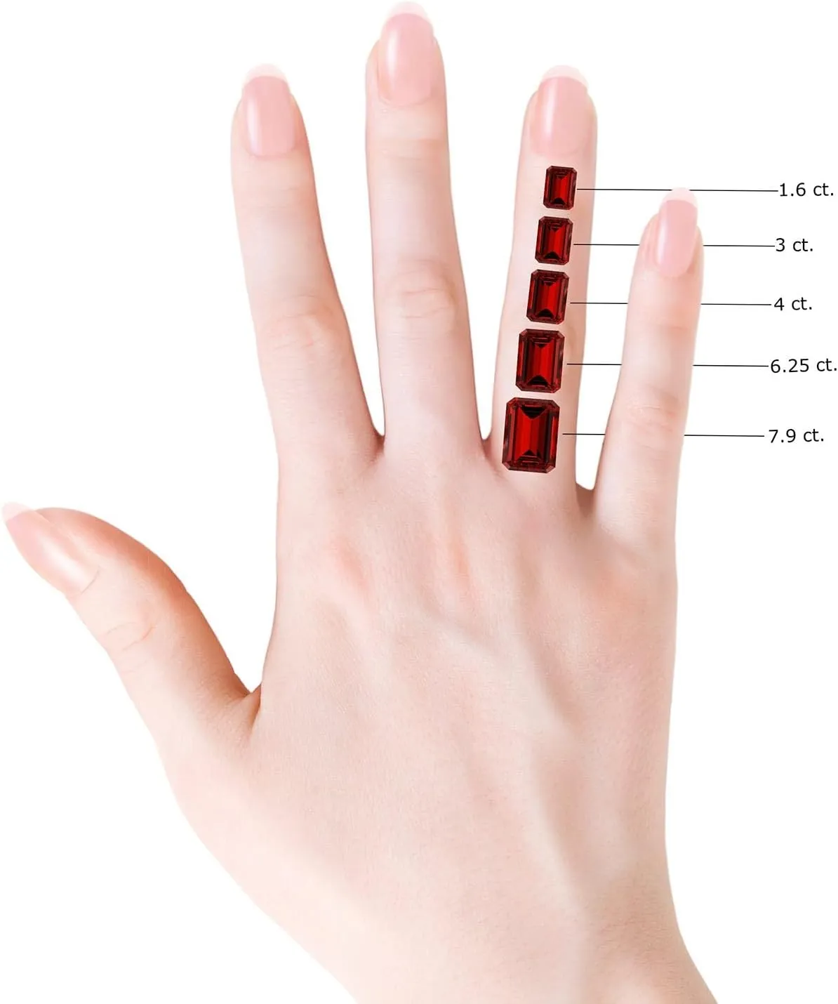 Angara Lab Grown Emerald-Cut and Oval Ruby Circle of Life Pendant in Silver / 14K Solid Gold/Platinum | July Birthstone, Birthday, Engagement, Anniversary, Wedding Jewelry Gift for Women