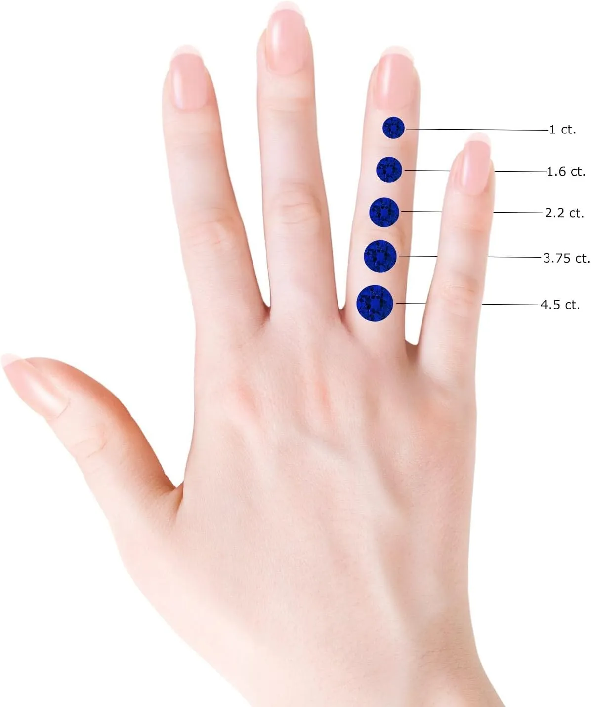 Angara Lab Grown Prong-Set Round Blue Sapphire Halo Engagement Ring in 14K Solid Gold/Platinum | September Birthstone, Birthday, Anniversary, Wedding Jewelry Gift for Women