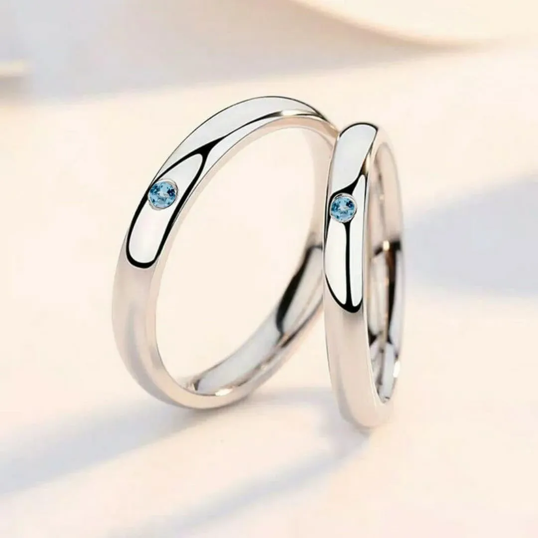 Anime Ring, Movie 0 Ring, 925 Sterling Silver Ring, White Stone Ring, Couple Ring, Promise Ring, Anime Jewellery, Y O Ring, Famous Anime Series Ring, Christmas Gifts
