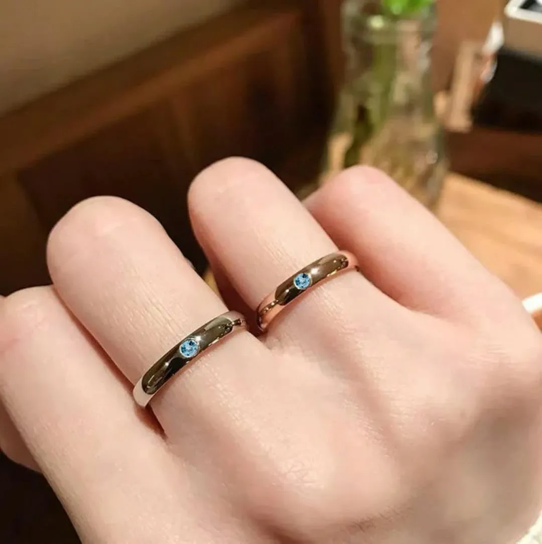 Anime Ring, Movie 0 Ring, 925 Sterling Silver Ring, White Stone Ring, Couple Ring, Promise Ring, Anime Jewellery, Y O Ring, Famous Anime Series Ring, Christmas Gifts