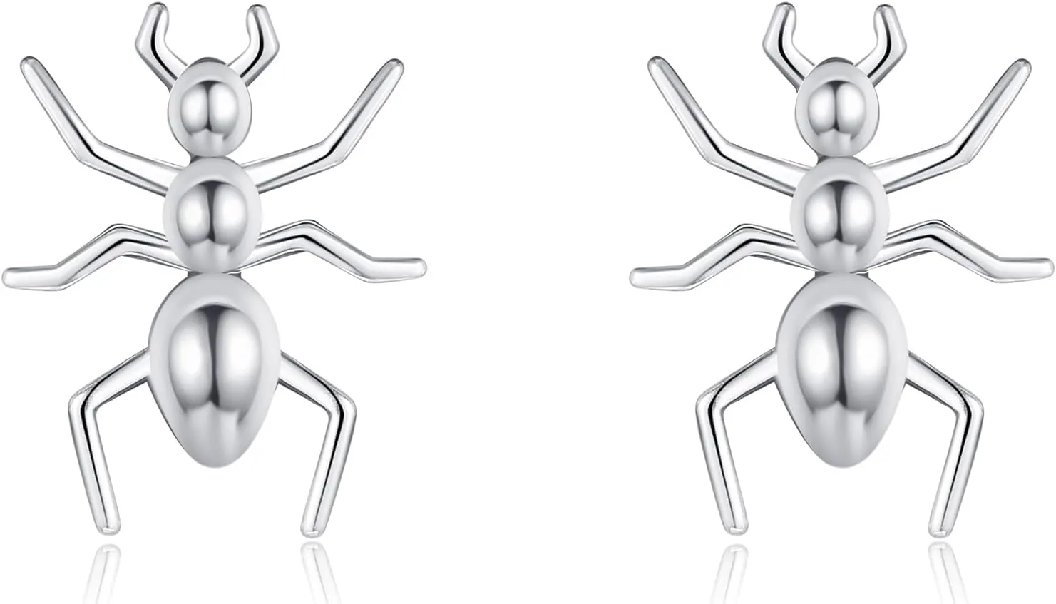 Ant Earrings 925 Sterling Silver Ant Insect Studs Earrings Jewelry for Women