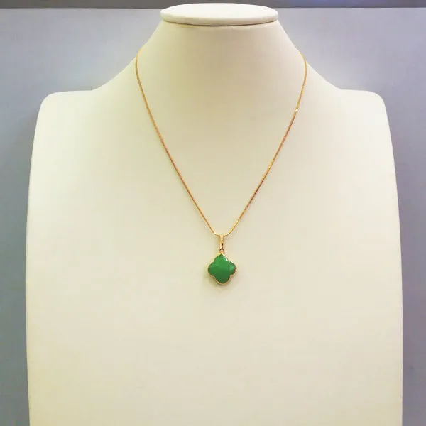 Apple Green Chalcedony Single Pendant