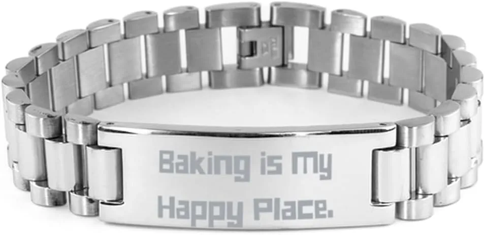 Appreciation Baking Gifts, Baking is My Happy Place, Birthday Ladder Bracelet For Baking from Friends, Friendship ladder bracelet, Friend ladder gift, Friendship bracelet