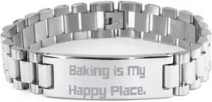 Appreciation Baking Gifts, Baking is My Happy Place, Birthday Ladder Bracelet For Baking from Friends, Friendship ladder bracelet, Friend ladder gift, Friendship bracelet