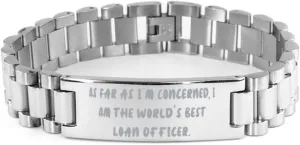 Beautiful Loan officer Gifts, As Far as I'm Concerned, I Am, Funny Ladder Bracelet For Coworkers, Engraved Bracelet From Friends, Friendship bracelet, Climbing bracelet, Gift for her, Unique gift,