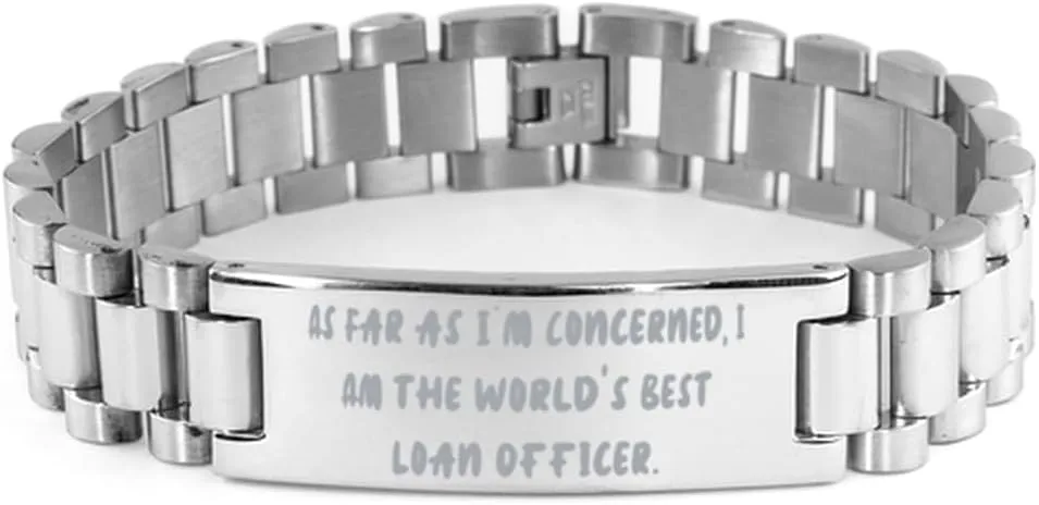 Beautiful Loan officer Gifts, As Far as I'm Concerned, I Am, Funny Ladder Bracelet For Coworkers, Engraved Bracelet From Friends, Friendship bracelet, Climbing bracelet, Gift for her, Unique gift,