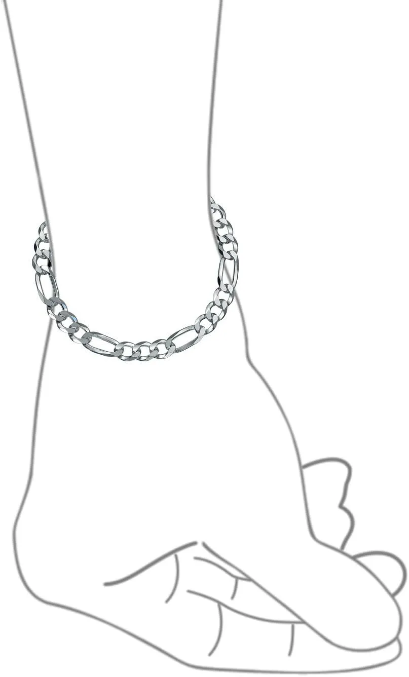 Bling Jewelry Mens Thick Solid Heavy .925 Sterling Silver Anchor Oval Forzata Chain Link Bracelet Made In Italy 8-8.5 Inch