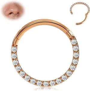 BodyBonita Hinged CZ Septum Rings - 316L Surgical Steel Nose Rings Hoops for Women 20G/18G/16G Cartilage Earrings Conch Piercing Jewelry Helix Rook Tragus Lobe Daith Snug Belly Button Ring 6mm-10mm