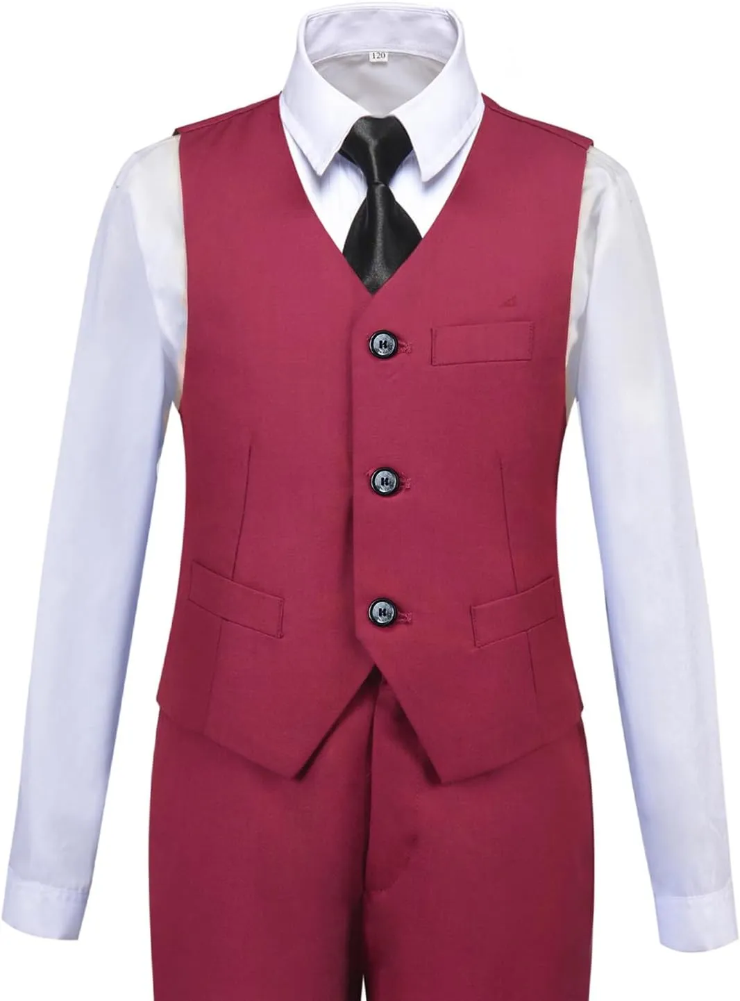 Boys Suit for Kids Tuxedo Suits for Wedding Formal Suit Set Toddler Boy Dress Outfit with Shirt and Tie